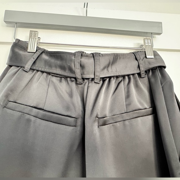 Club Monaco Silk Wide Pants Black Brand New Size 2 - Picture 7 of 8